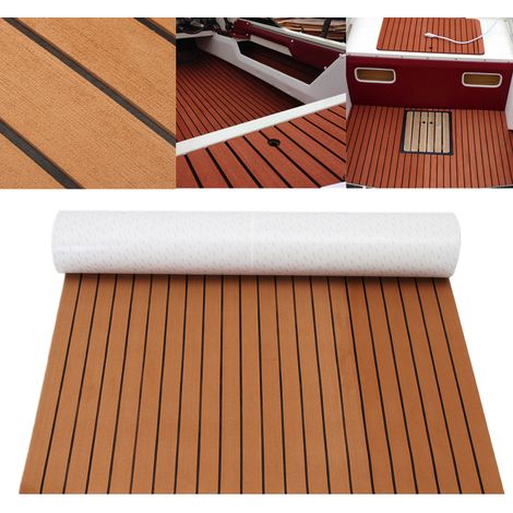 1200 x 2400 mm 5 mm Dicke EVA-Schaumstoff Teakholzplatte Boot Yacht Synthetische Teakholzbodenmatte Fantablau