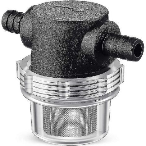 Filtre à eau pour pompe à eau, raccord cannelé 3/8 pouce, filtre en ligne à visser pour pompe à eau 12 V CC 80 psi (camping-car) (1/5)