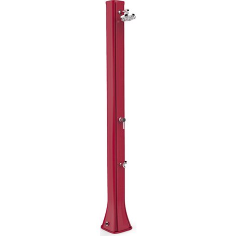 Doccia Solare da Giardino 40L Miscelatore e Lavapiedi Arkema Big Happy Five Cherry (1/5)