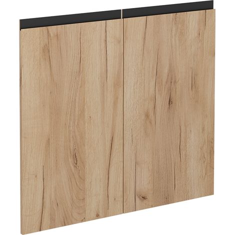 Façade de cuisine R-Line, Chêne de force doré, 79.2x71.3cm façade de meuble pour meuble sous-évier, Vicco (1/5)