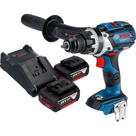 Bosch GSR 18V-110 C Trapano avvitatore professionale a batteria 18 V 110 Nm brushless + 2x batteria ricaricabile 5,0 Ah + caricabatterie