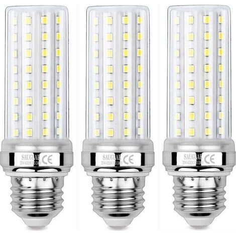 3 Pièces Ampoules de Maïs LED 20W, Équivalent 150W Ampoule Incandescente, 2300LM, 4000K Blanc Neutre, Ampoules à E27 Vis Edison (1/4)