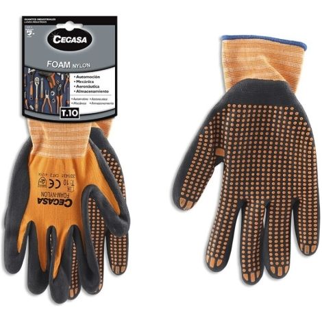 Cegasa Guantes de Trabajo Talla 10
CaracterÃ­sticas:
-ProtecciÃ³n: Riesgos mecÃ¡nicos.
-Uso: Automocion, mecÃ¡nica, aeronautica y almacenamiento.
-Fab