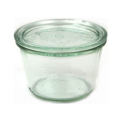 Weck 6 x redonda borde de vidrio 0,25 Cristal Esterilizador Botes de cristal forma Espesar