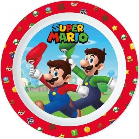 Assiette - Mélamine - 22 cm - Rouge - Compatible Lave-Vaisselle - 1 Pièce
