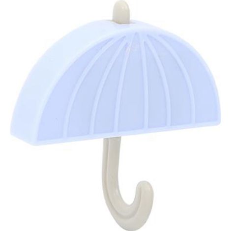 Crochet Mural Ventouse Organisateur Rangement Parapluie Salle De Bain Cuisine Chambre En Pp Bleu Lot De 1 (1/2)