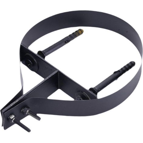 Support de tuyau de cheminée 135 mm accessoire métallique portable collier de serrage mural (1/5)