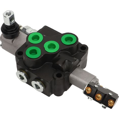 Distributeur hydraulique 20MPa haute pression pour vérin double effet, vanne de commande directionnelle robuste, usage agricole et industriel (1/5)