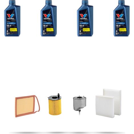 Kit tagliando 4 FILTRI e 4L OLIO compatibile con Peugeot 2008 1.4 e-HDI 50kw Dal 2013 (1/5)
