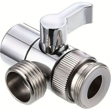 Vanne de dérivation de douche à trois voies, vanne de dérivation de robinet à 4 voies, vanne de dérivation de robinet, vanne d'arrêt, vanne de dérivation de cuisine ou de salle de bain (1/5)