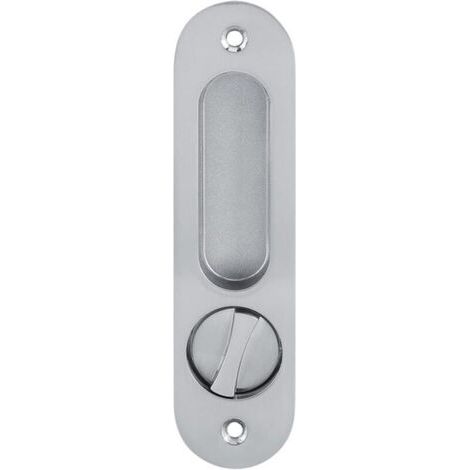 Serrure de porte coulissante avec clé, serrures de porte invisibles Serrure de porte en bois antivol pour garnitures de meubles en bois de grange (1/5)