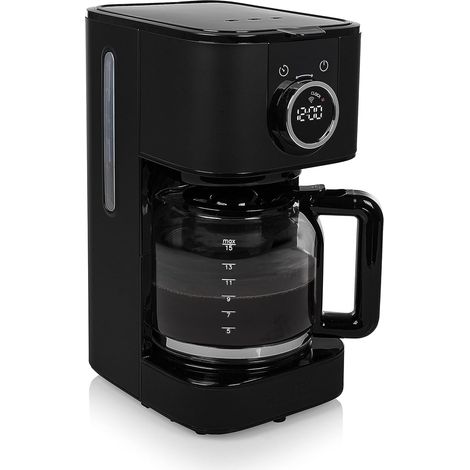 Cafetière filtre 1,5 L noire mat programmable connectée