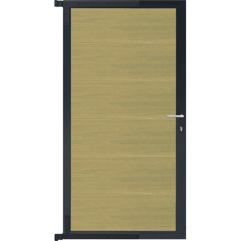 ELZE-Tor-Komplettset 90 x 173 cm, Füllung schilf