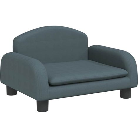 Cama para perros de tela gris oscuro 50x40x30 cm vidaXL