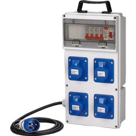 QUADRO ELETTRICO ASC CANTIERE 4 PRESE 230 V IP44