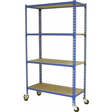 Simonrack Maderclick Mobile 4/400 Étagère Bleue Mobile (1/2)