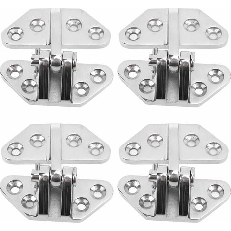 4PCS Cerniere per porte per barche Sostituzione cerniera per portello in acciaio inossidabile 316 per yacht gonfiabile per navi marine 70x67mm (1/5)