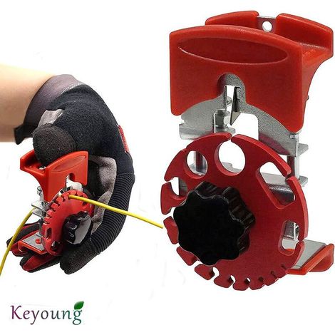 BR-Vie Denudeur Cable Electrique Manuelle multifonctionnelle Machine à dénuder Le cuivre à Main avec Profondeur réglable, Facile à Transporter, adapté à diverses scènes (1/5)