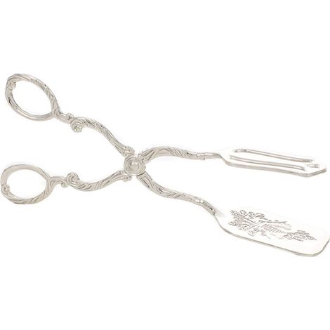 Pince de Cuisine Inox 22 x 5.5 cm, Pince Alimentaire Épaisse pour Pain, Buffet et Barbecue (1/4)