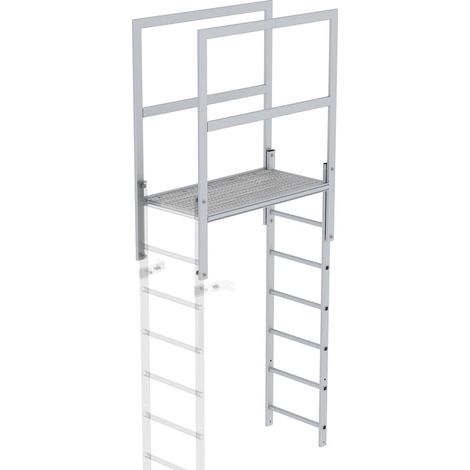 MUNK Attika-Überstieg in Sonderlängen Aluminium eloxiert 1200mm