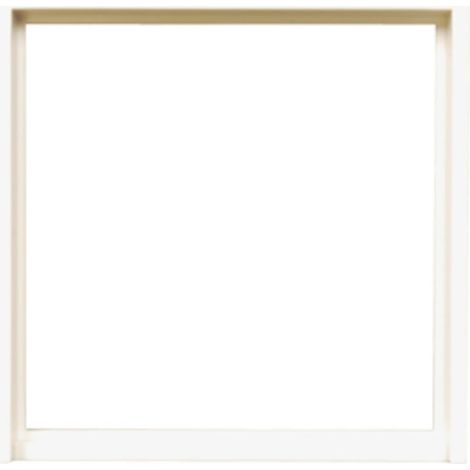 Cadre d'adaptateur 50x50 carré System 55 blanc pur brillant