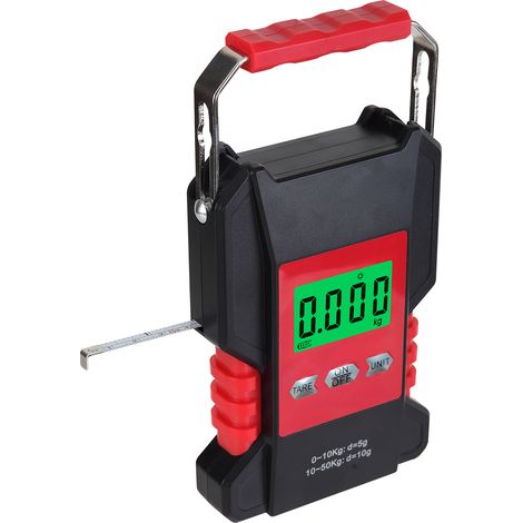 Elektronische Hakenwaage, rutschfester Griff, ABS-Gehäuse, energieeffiziente Digitalwaage (1/5)