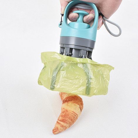 Ramasseur de Déjections Canines, Ramasseur de Déjections Canines, Léger et Portable avec Distributeur de Sacs et Sangle de Suspension, Pince à Déjections Essentielles pour la (1/5)