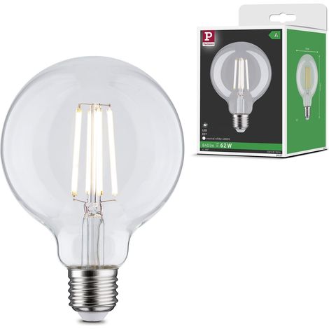 29127 Eco-Line Filament 230V Globe LED G95 E27 840lm 4W 4000K Clair ampoule (1/5)