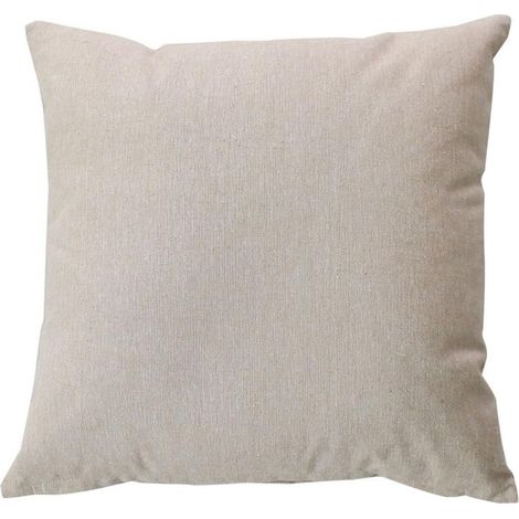 Coussin Déco Uni "Dune" 40x40cm Naturel (1/2)