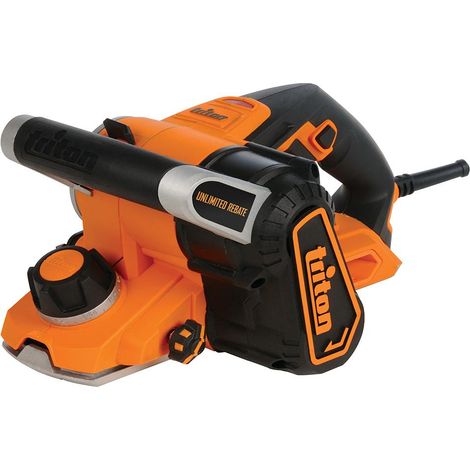 Triton – Rabot électrique 750W TRPUL – Largeur 82 mm – Profondeur 3 mm – Vitesse 46 500 coupes/min – Pour bois dur (1/10)