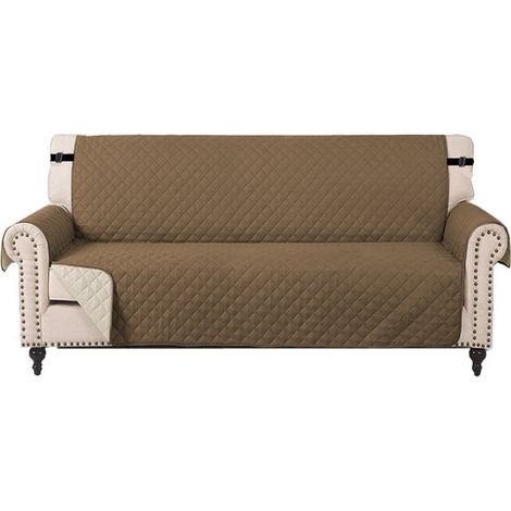 Housse de canapé imperméable avec accoudoirs, universellement imperméable, antidérapante et déperlante, housse de canapé épaisse et lavable, convient aux chats, chiens et autres animaux de compagnie, (1/5)
