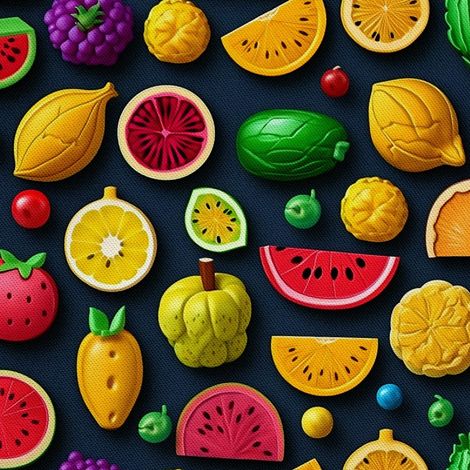 Tela decorativa para exteriores Oxford - Motivo frutal  DX6703 (1/5)