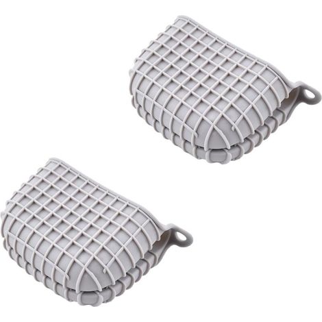 XEPHO Gant Four, 2 Pièces Gant Cuisine Four Isolation, Gant de Cuisine en Silicone, avec Grille Antidérapante, Gants Four pour Cuisiner, Cuire au Four, Griller