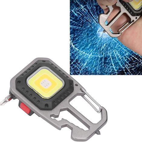 Mini-COB-Schlüsselanhänger-Taschenlampe, wiederaufladbare Mini-Taschenlampe, tragbare Taschenlampe, Stativlampe zum Angeln, Wandern und Campen (1/5)