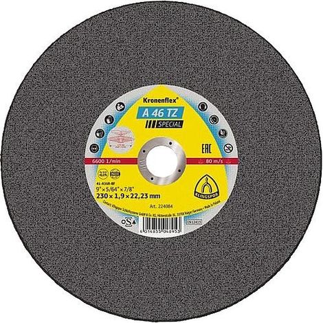 Disque à tronçonner KLINGSPOR A 46 TZ SPECIAL INOX Contre-coudé 115 x 1,6 x 22,23 mm
