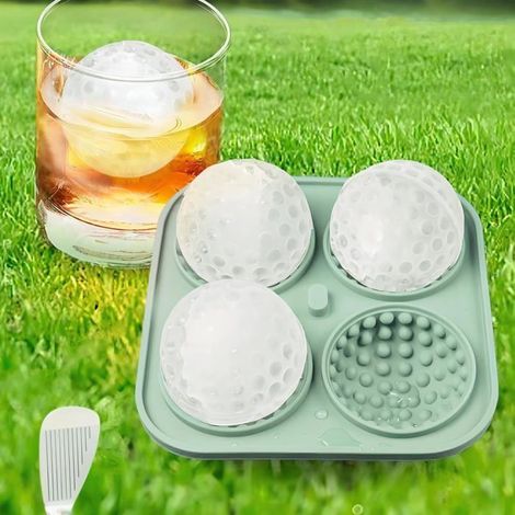 Bac à glaçons en forme de balle de golf, grande sphère de 6,35 cm pour cocktails, whisky, bourbon, cadeau amusant pour homme et fe,i (1/5)