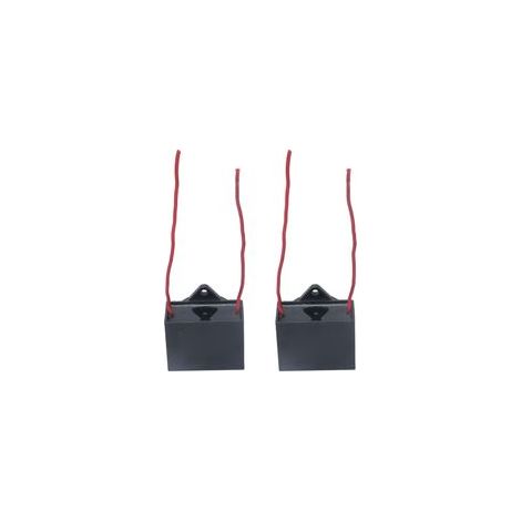 2 condensateurs de démarrage pour ventilateur de plafond, 2 fils, 25 µF, longueur de câble 14 cm, CBB61, 250 V CA (1/5)
