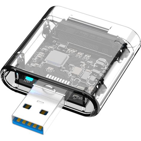 Boîtier Externe pour SSD M.2 NGFF, Adaptateur M.2 vers USB 3.0 Gen1 5 Gbit/s, SSD non inclus (1/5)