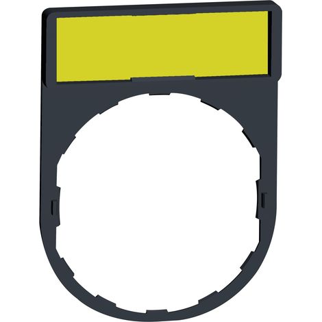 porte étiquette - standard - 30 x 40 - etiquette 8 x 27 - fond blanc/jaune - schneider zby4101 (1/5)