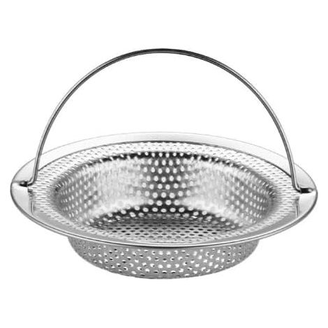 Lot de 3 Filtres pour Évier de Cuisine en Acier Inoxydable- Diamètre Extérieur 11 cm, Diamètre Intérieur 8 cm - Protection Anti-Blocage - Facile à Nettoyer pour Éviers et Salles de Bain