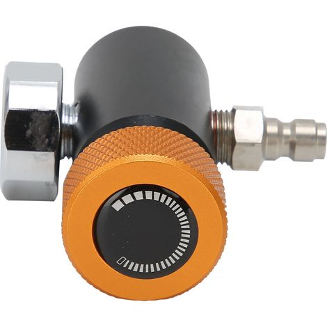 Adaptateur de Cylindre CO2 Réglable avec Valve à Soda et Manomètre 3000psi, Tête Mâle 8mm