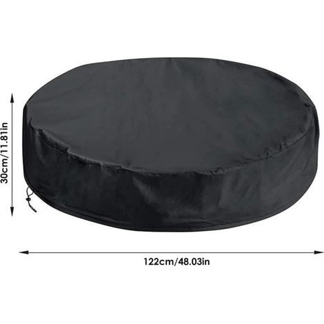 KLVGTIFS PUBâche de piscine ronde - Non spécifié - 122X30cm - Cordon de serrage - Protection contre saleté - Matériau 210D (1/4)