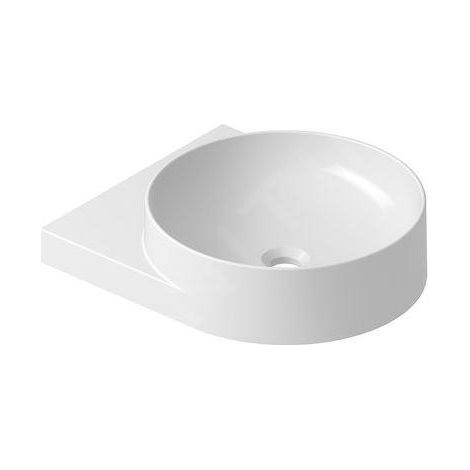 Ravak Yard - Lavabo 405x500 mm, sans trop-plein, trou pour robinet, blanc XJX01240002 (1/5)