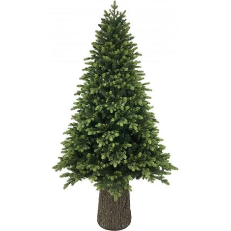 Albero di natale con Tronco "Dolomiti" in PE Effetto Real Touch -210 cm (1/4)
