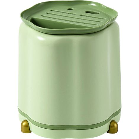Support Pour Couteaux - Bloc De Rangement Rotatif 360° - Sans Couteaux - Pour Comptoir Cuisine - Détachable Et Évacuation D'Eau - 1 Pièce (1/5)