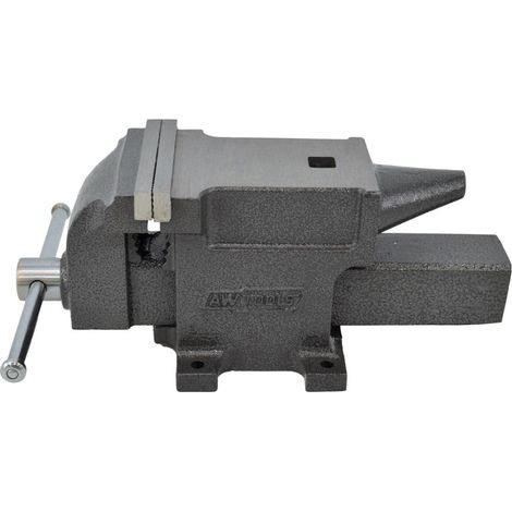 Awtools Tornillo de banco fijo robusto gris 1500 kg (1/3)