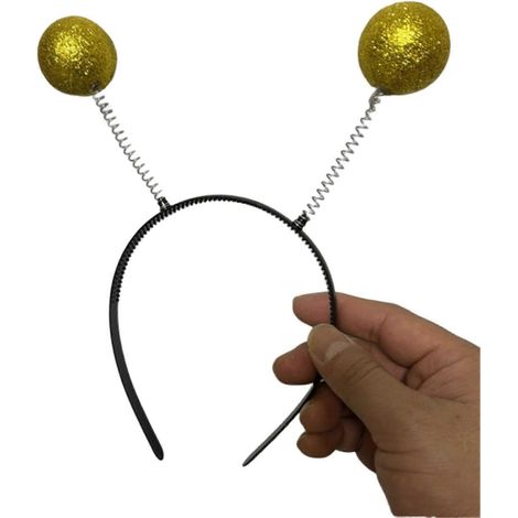 Copricapo a forma di antenna, perfetto per balli di fine anno e compleanni, con fasce per capelli divertenti. Copricapo a forma di antenna aliena, colore argento. (1/5)