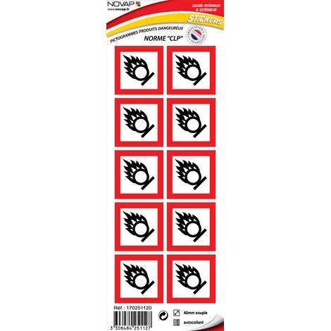 Pictogramme - Je fais flamber 40x40mm - 4251127