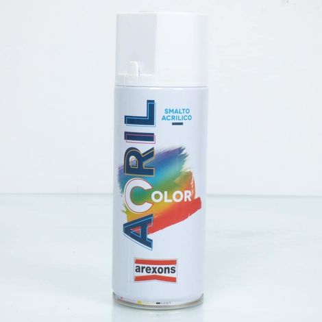 Smalto Spray Acril Color Arexons Bianco Opaco 400 ml 6 Pezzi