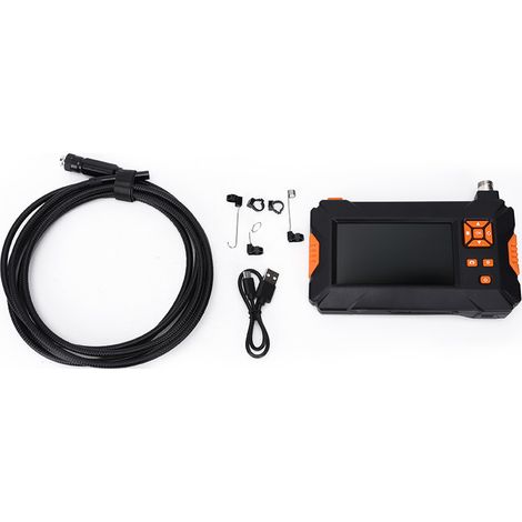 Endoscope industriel 4,3 pouces étanche, caméra d'inspection de tuyaux, câble de 3 mètres, instrument de diagnostic visuel pour plomberie et maintenance. (1/5)